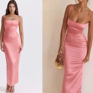HOUSE OF CB 'Costanza' Bright Peach Maxi Dress